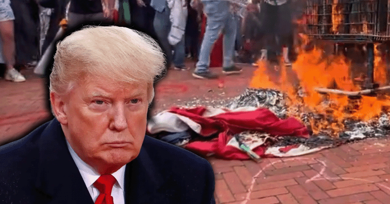 Trump Calls for Serious Jail Sentence for People Who Desecrate the American Flag